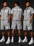 Grey windbreaker set
